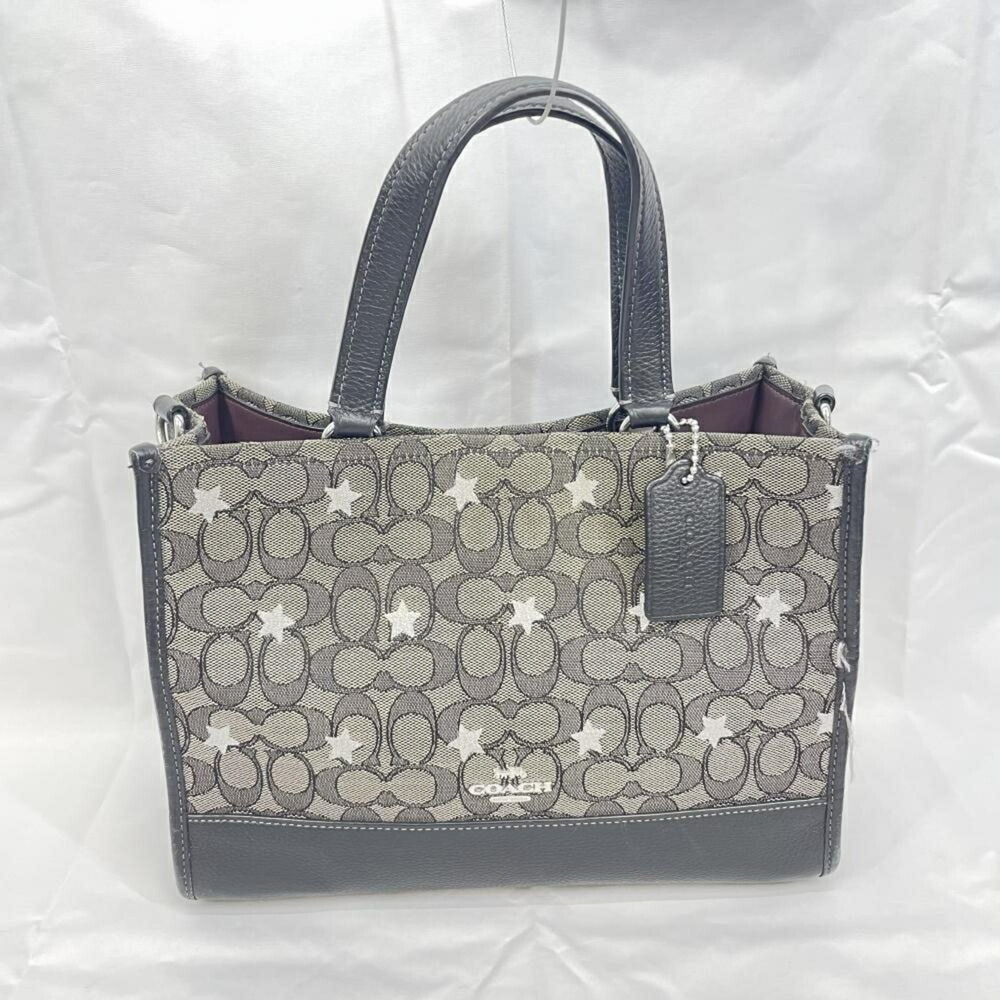 COACH Dempsey Carryall Signature Jacquard Star Tote Bag CO977